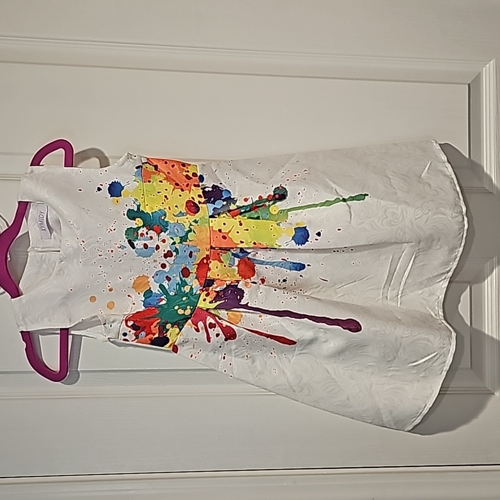 Kymidy "Paint Splatter," dress size 4 EUc worn 1 time